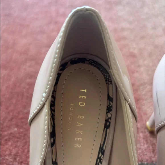 New - Ted Baker Nude Patent Heels - Ted Sz 40/US 9 - Picture 2 of 9